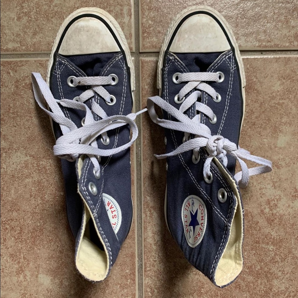 Navy Hightop Converse